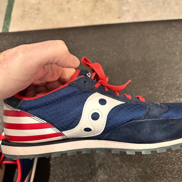 Saucony Shoes Stars & Stripes Jazz Low Pro Men's 10 Sneakers - Picture 1 of 8